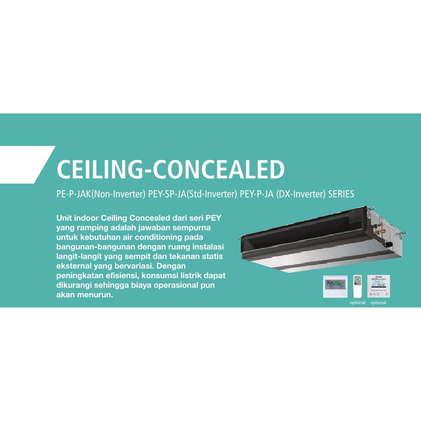 AC Ceiling Consealed Inverter Mitsubishi Electric 2 PK