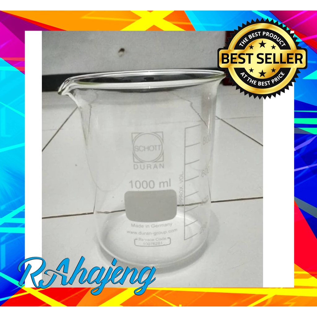 Beaker Glass 1000 ml Schott Duran