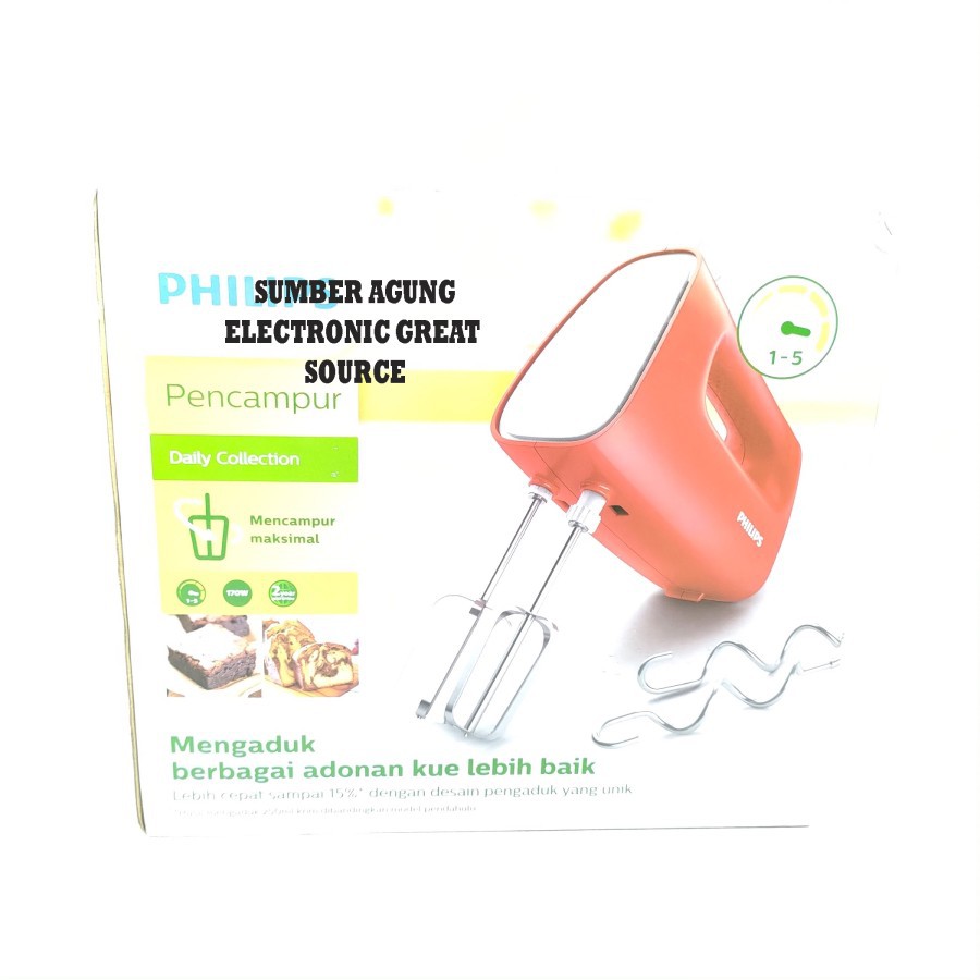 Philips Mixer Tangan HR1552 1552 Pencampur Adonan Kue Berkualitas Berg