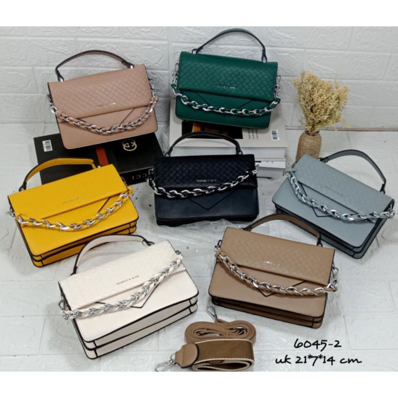 fesen import CK 6045-2 tas wanita uk 21*7*14cm tali3 SELEMPANG tenteg