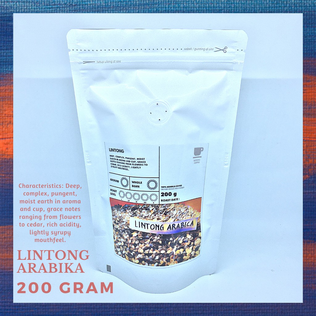 SUTOYO COFFEE Kopi Arabika Lintong 200 Gram