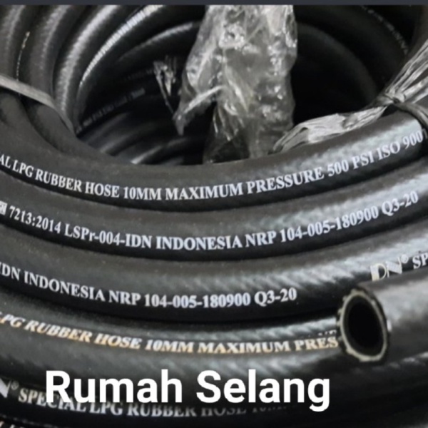 Jual Selang Gas Selang LPG DN 10 mm 500 PSI Bagus Kualitas Premium 3 Lapis Murah