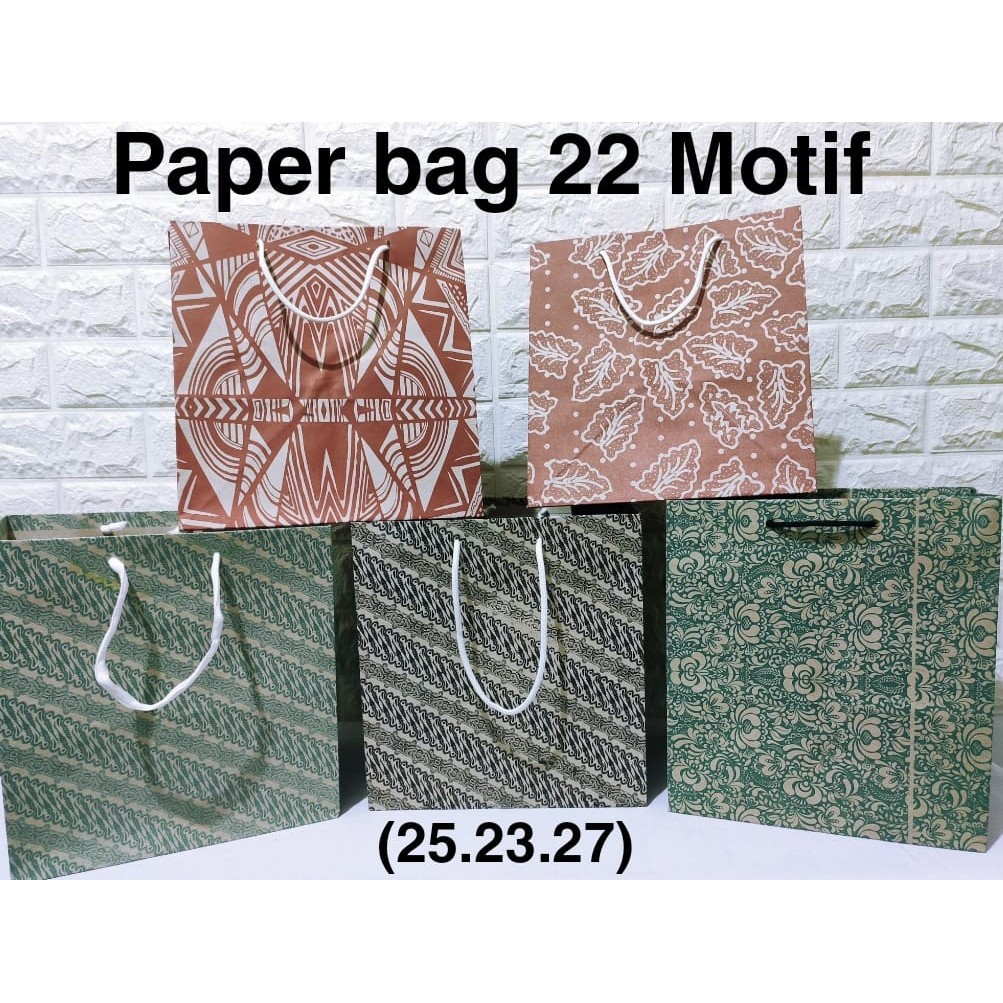 

Paper bag / tas kertas untuk nasi kotak uk. 22