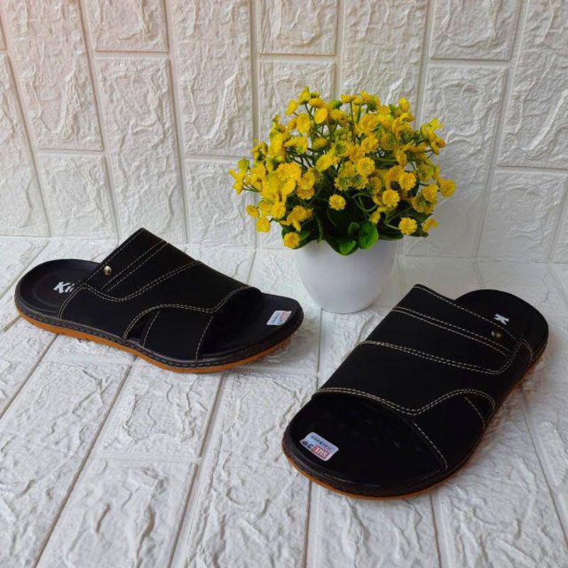 Kickers Sandal kulit pria selop grade original
