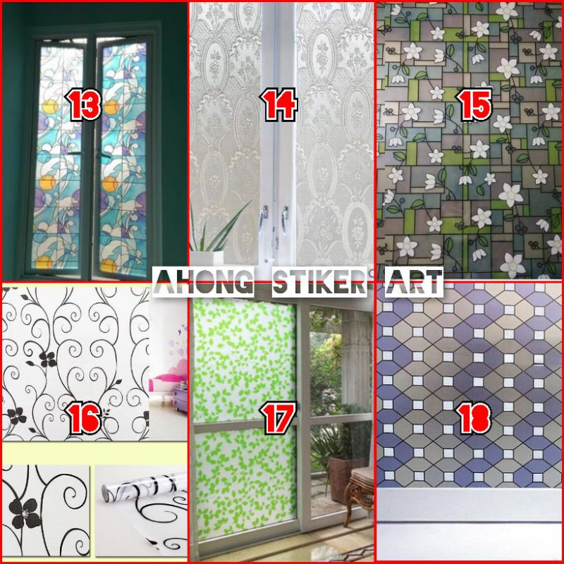 STIKER/STICKER/KACA/STICKER JENDELA/STIKER RUMAH/STIKER MOTIF/STICKER MOTIF/TERLARIS NEW MOTIF