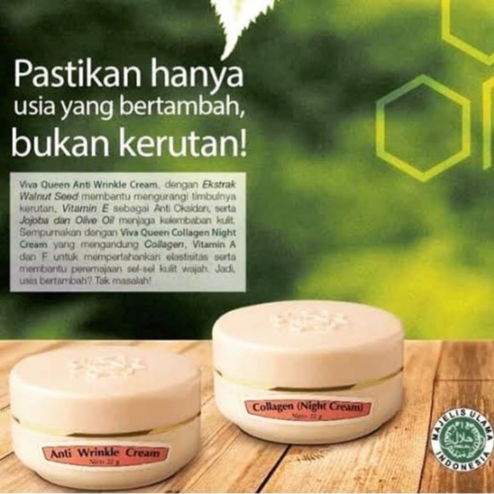 Viva Anti Wrinkel Cream 22gr | Krim Anti Penuaan