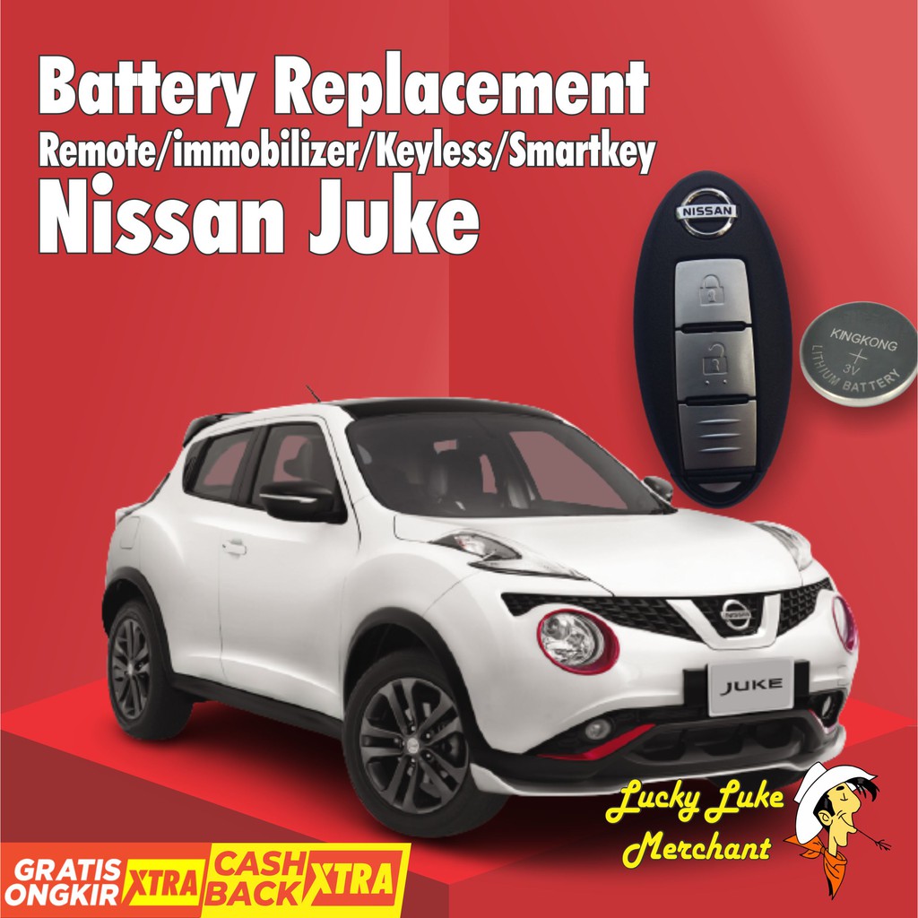 Jual Baterai Remote Kunci Mobil Nissan Juke Immobilizer Keyless Smart Key Smartkey Battery