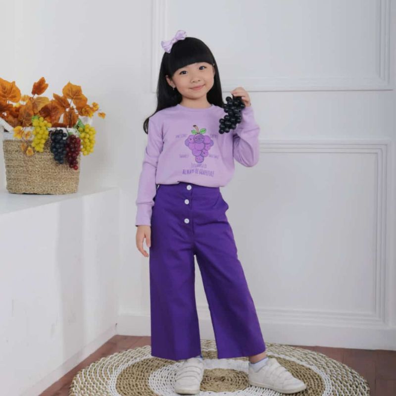 Setelan Kulot Girly Jovanka Size : 2-9th