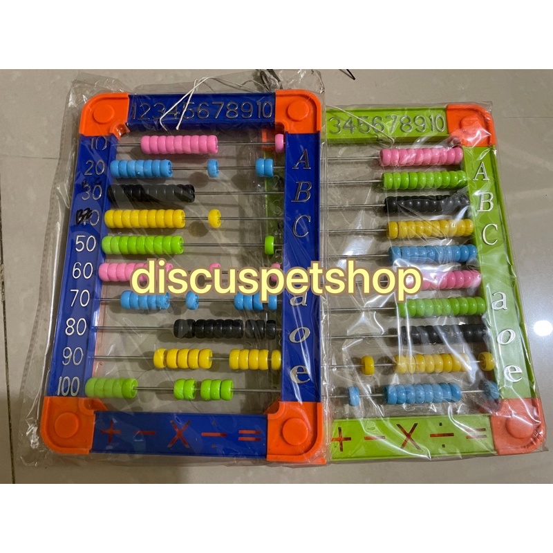 

Alat Hitung Sempoa Besar Anak dengan kakinya Bahan Plastik