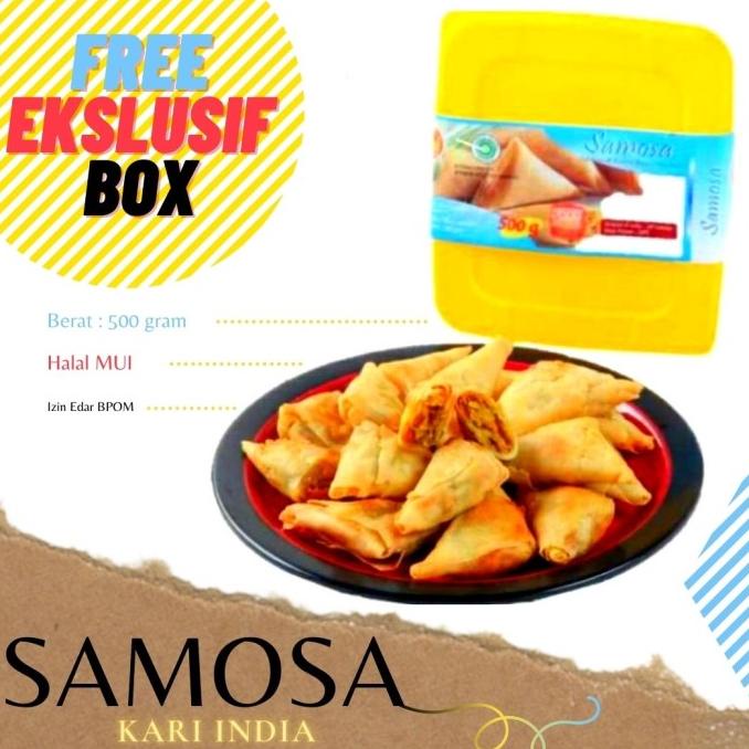 

Samosa Kari India isi 25 Kemasan Box