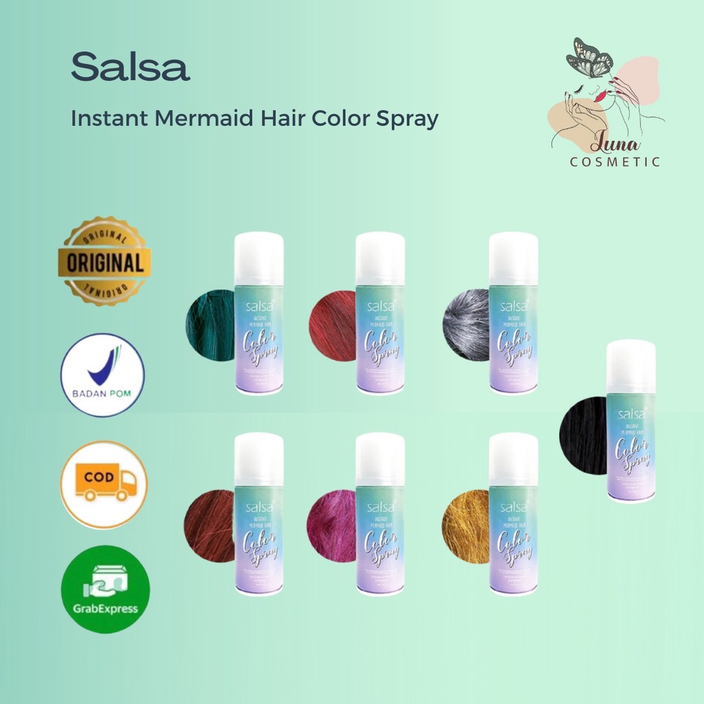 SALSA Instant Mermaid Hair Color Spray - Semir Rambut Temporary