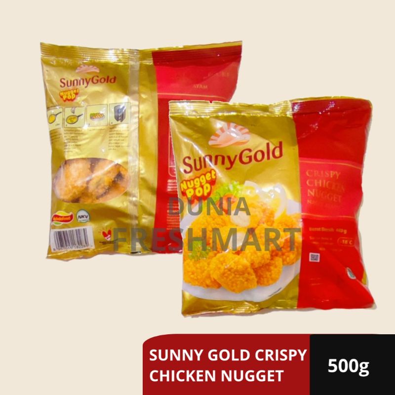 

SUNNY GOLD CRISPY CHICKEN NUGGET 500GR NAGET AYAM NUGET AYAM