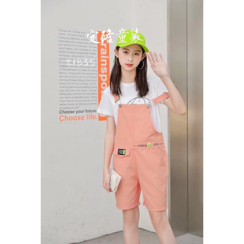 Baju Kodok / Overall Anak Perempuan Korea Style Import Premium Umur 5-10 Tahun