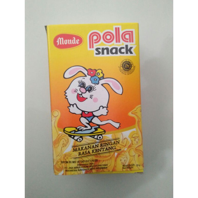 

monde pola snack rasa kentang 25gram