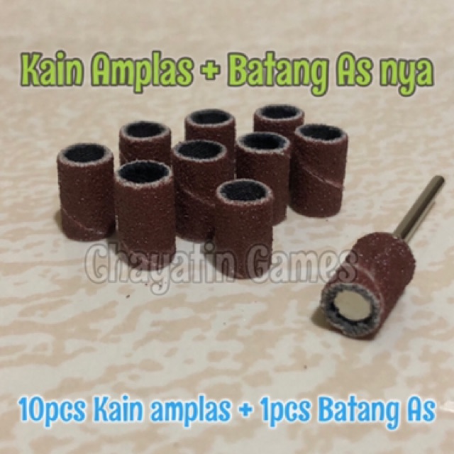 Kain Amplas 6mm Plus Batang As Ukuran 2.3mm