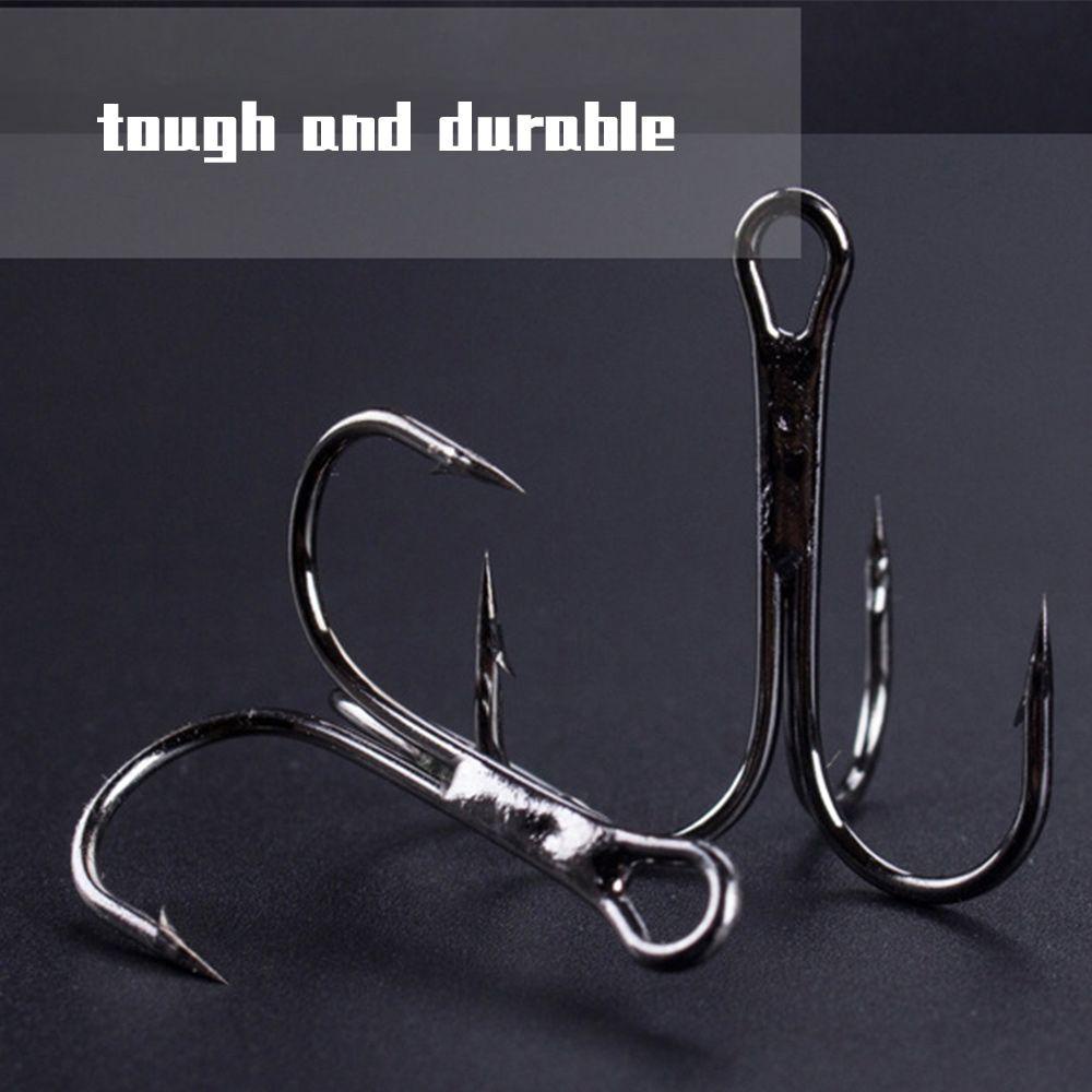 Preva 30PCS/Set Fishhooks Kait Berduri Tahan Lama Umpan Treble Jig