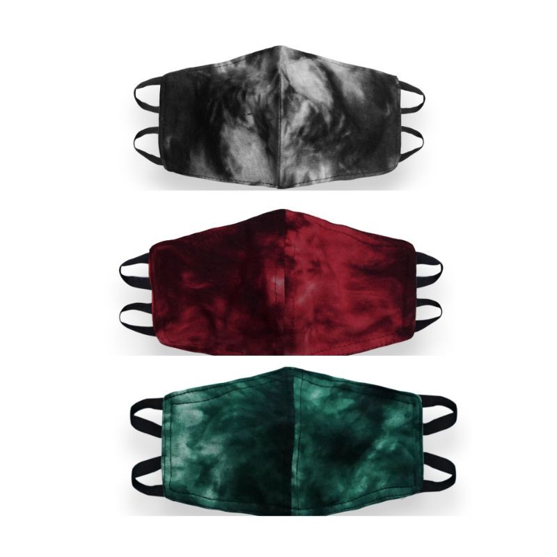 Masker Kain Headloop Hijab tie dye non medis dewasa