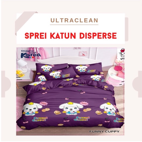 Sprei Homemade minimalis Gregori &quot;PREMIUM&quot; katun ukuran 90 100 120 140 160 180x200 &amp; 200