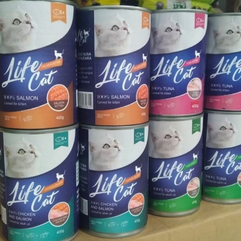 Life cat kaleng 400 g Makanan kucing kaleng 400g