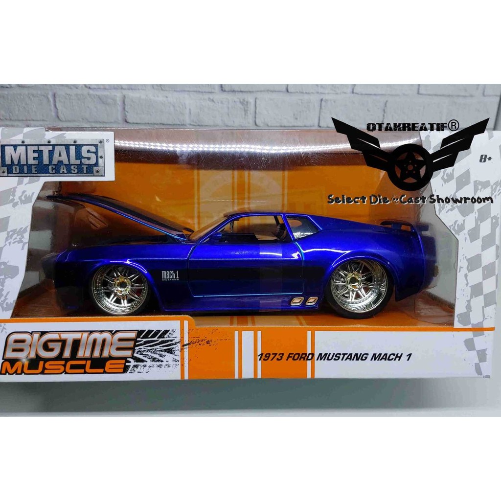 JADA Bigtime Muscle 1973 Ford Mustang Mach 1 Glossy Blue