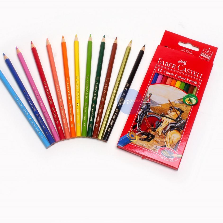 

Harga Murah FABER CASTELL - Pensil Warna CP Classic 12L Panjang - Set^^