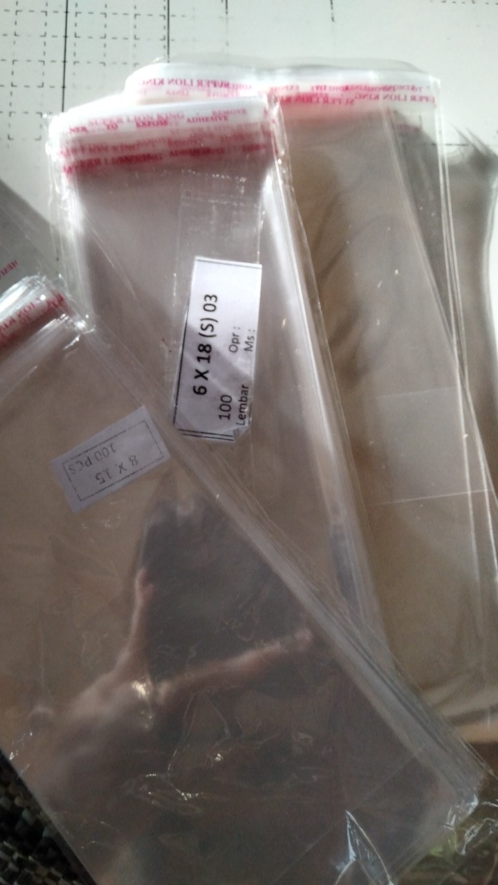 Plastik Opp Seal Panjang 24cm / Plastik Undangan Isi 100pcs
