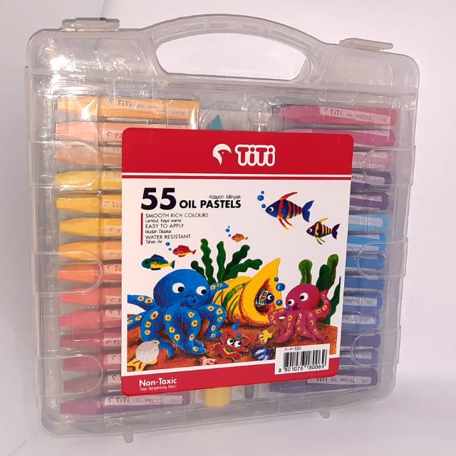 

CRAYON TITI 55 WARNA / 55 COLOR OIL PASTELS