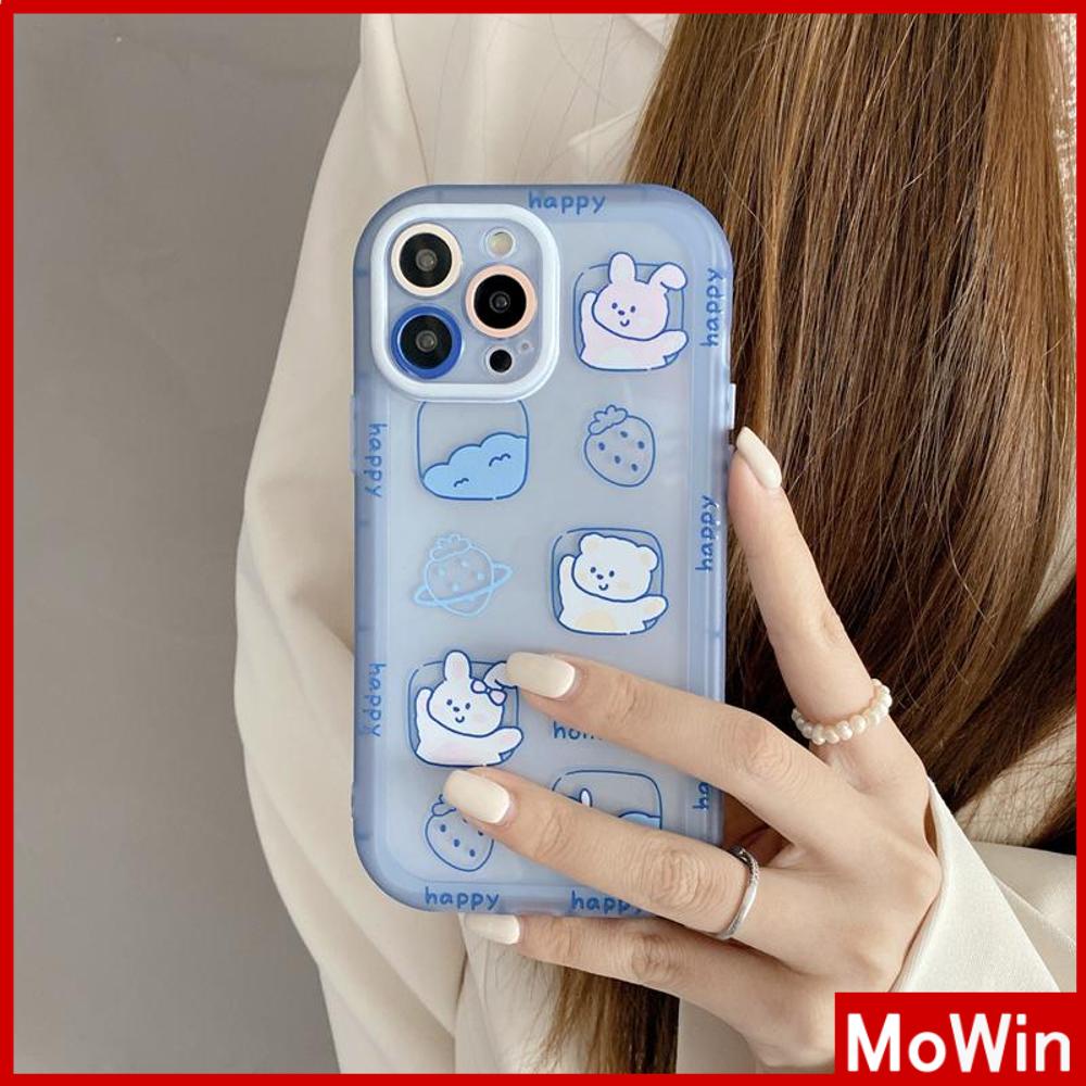 iPhone Case Silicone Soft Case Clear Case Fluorescent Color Airbag Shockproof Protection Camera Cartoon Cute Compatible For iPhone 11 Pro Max 13 Pro Max 12 Pro Max 7Plus xr XS Max