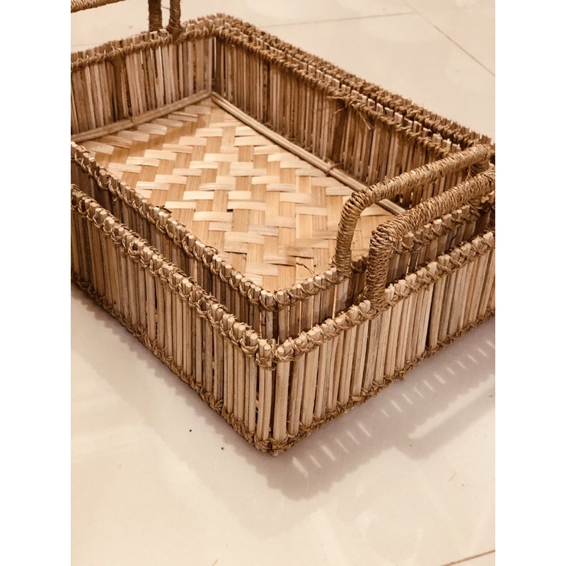 tray rotan bambu rangkaa besi (isi2)