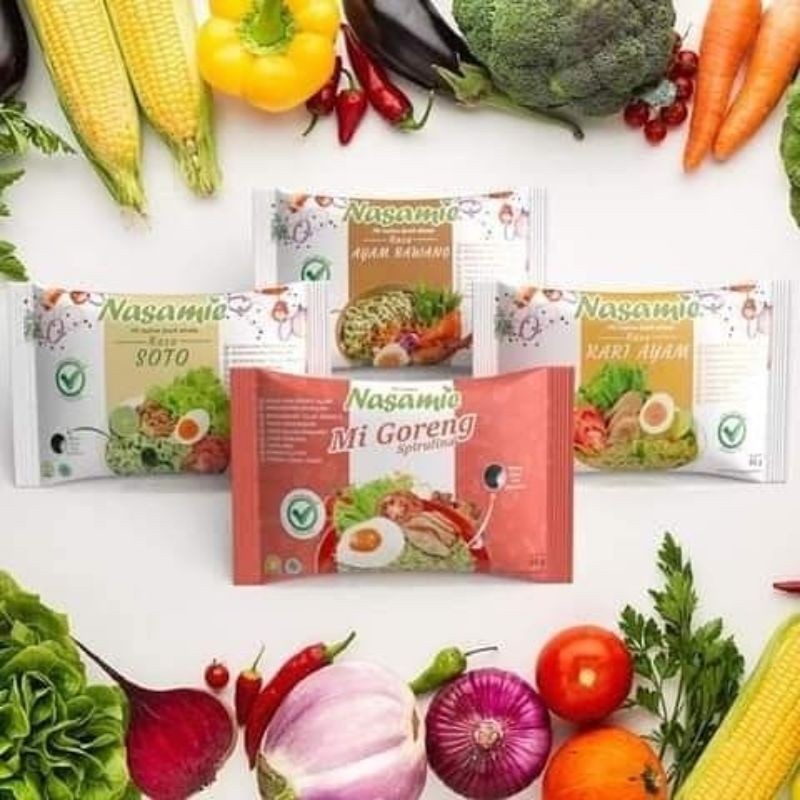 

MIE INSTAN SPIRULINA ORIGINAL NASAMIE 1 PACK ISI 5 BUNGKUS