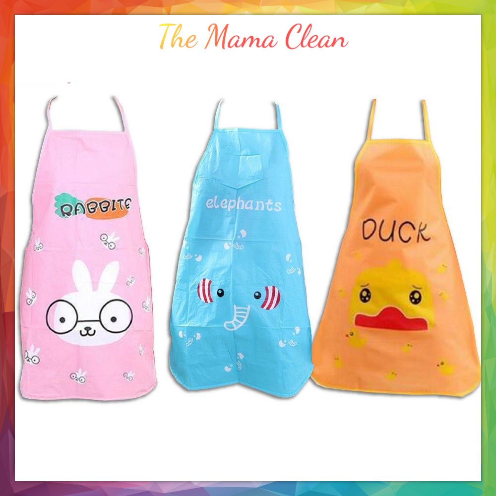 Celemek Dapur Karakter Kartun Lucu / Anti Air WaterProof Apron