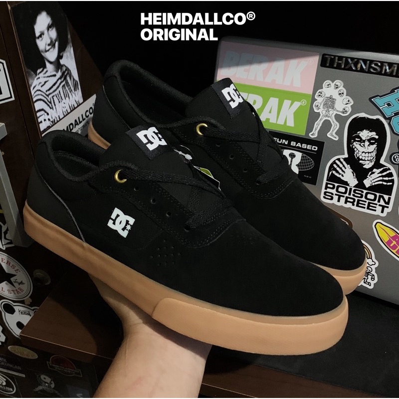 DC SHOES USA SWITCH SUEDE BLACK GUM ORIGINAL