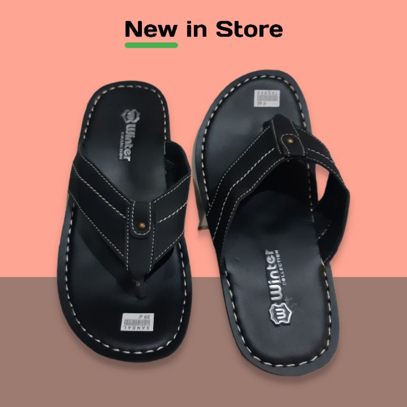 sandal pria jepit sol karet mentah terbaru