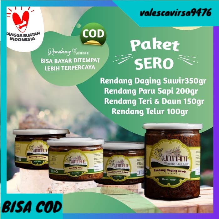 

⭐BISA COD⭐ Paketan irit lengkap 4 jenis rendang