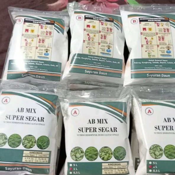 Nutrisi Hidroponik AB MIX Sayur 1 liter