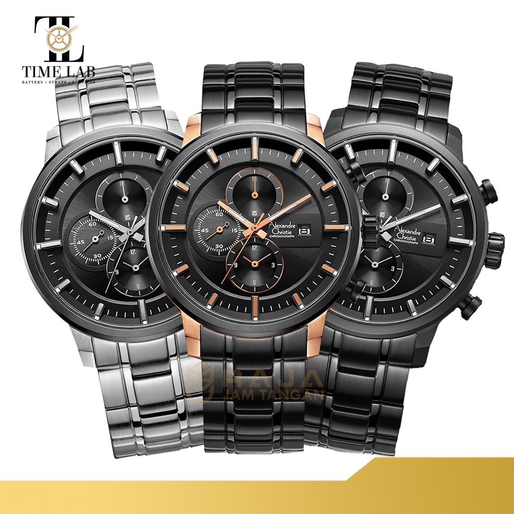 JAM TANGAN PRIA ALEXANDRE CHRISTIE AC6323 / 6323 STAINLESS STEEL ORIGINAL TIMELAB