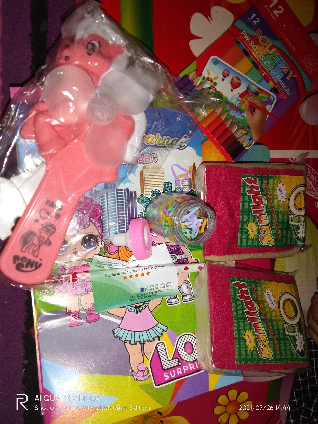 Busa Cuci Piring Spons Sabut Dua Sisi Pembersih Alat Dapur Kendaraan