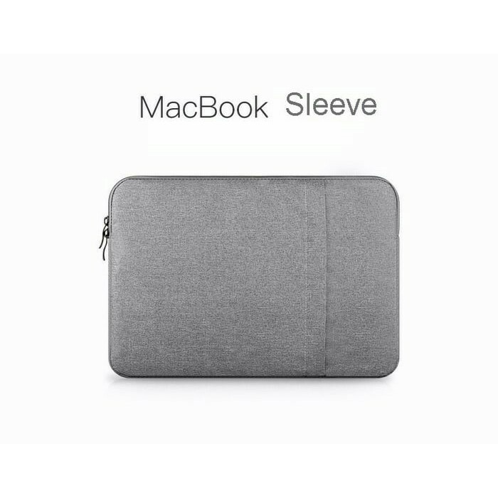 Tas Laptop Softcase Nylon MacBook 13 inch sleeve case Abu-abu