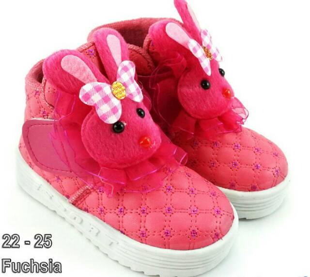 Sepatu Trendi Sepatu Boot Anak Cewe Fashion Boneka (8-24 bulan) Pink