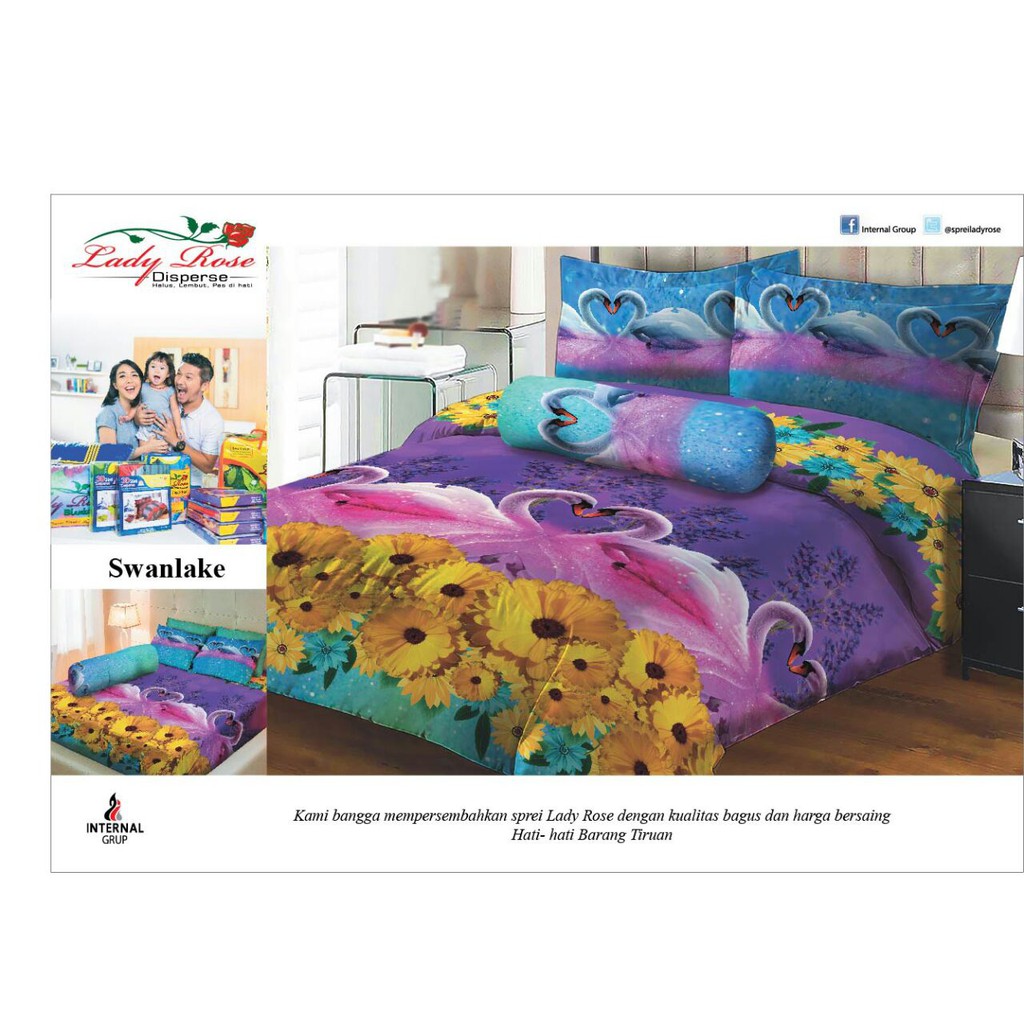 iSpreii Lady Rose 160x200 Queen terlaris Swanlake iShopeei iSpreii Lady Rose 160x200 Queen terlaris Swanlake iShopeei