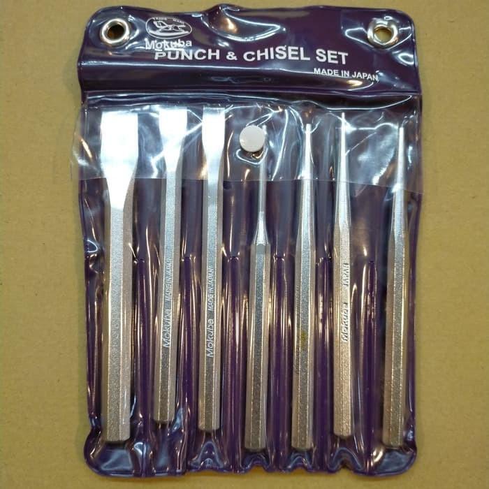 Punch Chisel Set Mata 7 Pcs - Mata Bobok Mokuba Made In Japan