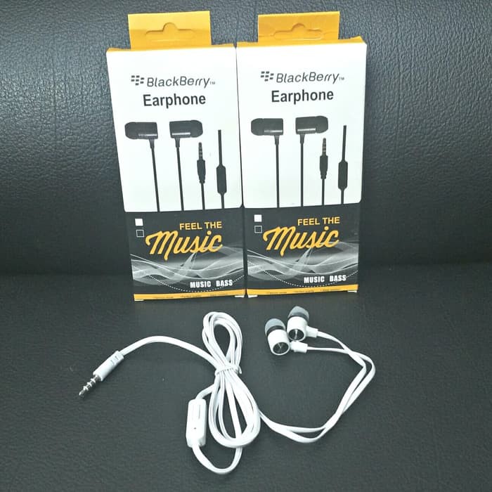 Headset Earphone Handsfree Original BlackBerry Extrabass Sound GR-12