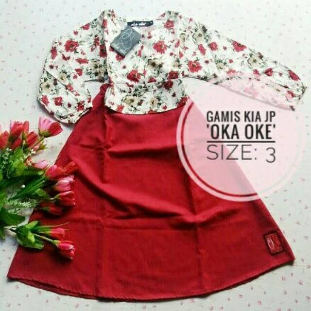 Gamis anak by oka oke size 3
