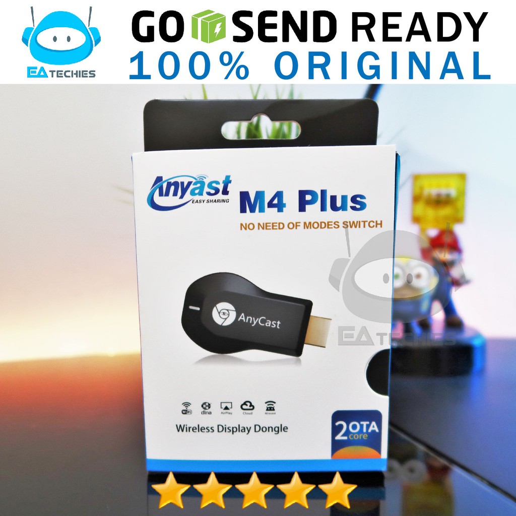 Wireless / Wifi HDMI Dongle Anycast M4 Plus Kualitas Terbaik untuk HP Ke TV Wi-Fi 100% Original