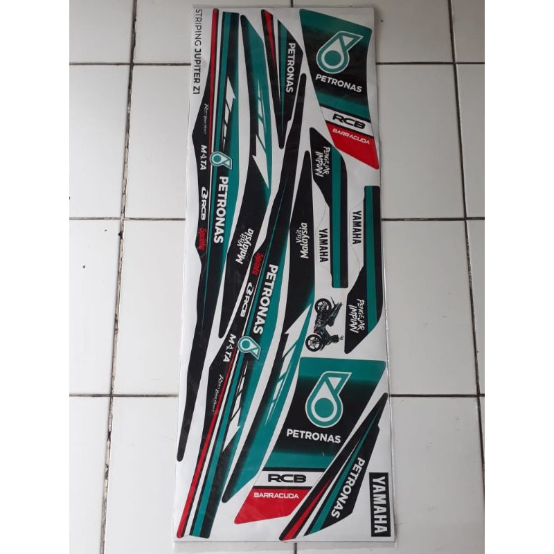 striping sticker variasi Yamaha Jupiter Z1 2013-2015 Petronas