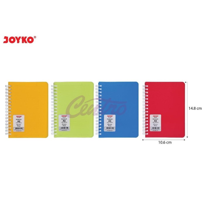 

[RESTOCK] Joyko Notebook Agenda Buku Saku Note Ring Spiral A6 NB-665 106x148mm - Merah