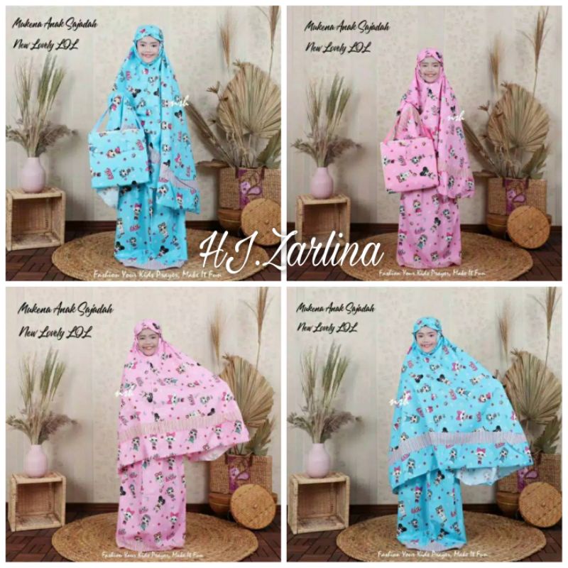 MUKENA ANAK MUKENA ANAK PEREMPUAN LOL LITTLE PONY HELLO KITTY FREE TAS SAJADAH USIA 1-10 TAHUN MUKENA ANAK KARAKTER