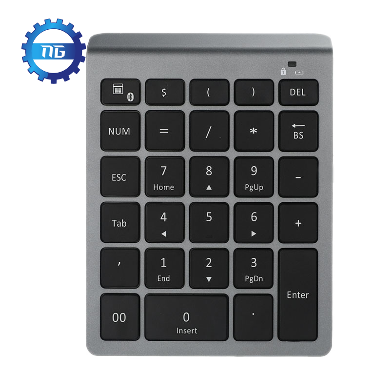 Keyboard Numerik Wireless Bluetooth 28 Tombol Untuk Akunting Windows Android Tablet Laptop Shopee Indonesia