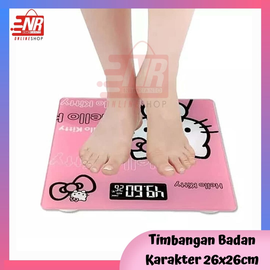 Timbangan digital badan kotak 180kg / Timbangan badan karakter / Timbangan Badan / Timbangan Badan Kaca