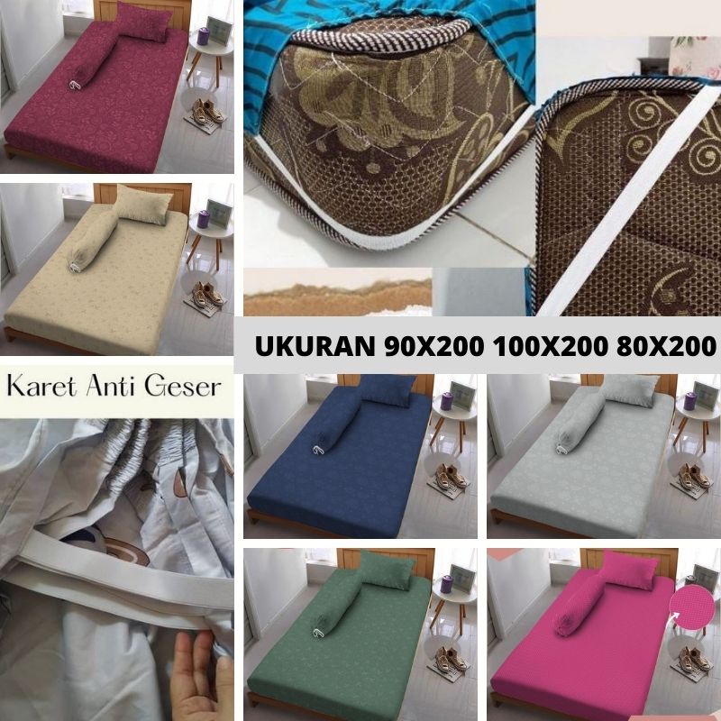 [PROMO] Kintakun D'luxe 90X200 100X200 80X200 Sprei Single Motif Polos (ANTI GESER SPREI SINGLE)